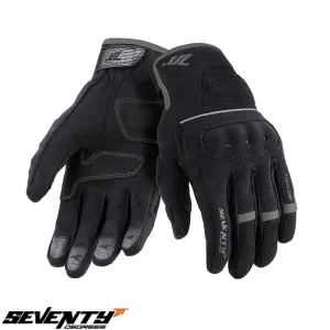 Preț promoțional Manusi barbati pentru scuter – motocicleta Urban vara Seventy model SD-C54 negru/gri  – degete tactile Negru/gri M (8 cm)