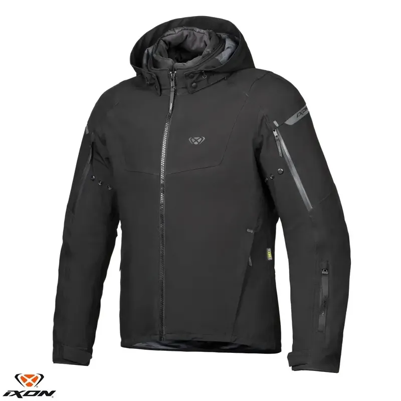 Chilipir Geaca (jacheta) barbati pentru scuter – motocicleta Touring/Adventure/Urban Ixon All season model Burning MS culoare: negru (geaca laminata; waterproof si pe exterior) 2XL