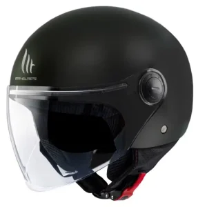 Casca open face pentru scuter – motocicleta MT Street S A1 negru lucios – omologare noua ECE 22.06 XXL (63/64cm) Cel mai vândut