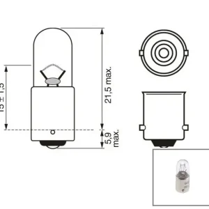 Bec 24V 4W Ba9S alb (Bosch) Ofertă specială