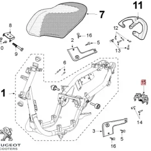 Reducere extra Incuietoare sa originala Peugeot Vivacity 3 L â€“ Vivacity 3 L Sportline 2T – Vivacity 3L 4T 50cc