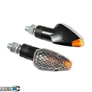 Set semnalizari triunghiulare tip carbon – sticla transparenta – E-Mark (omologate) Promoție
