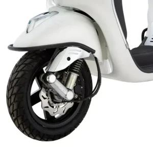 Plată securizată Ornament aripa fata Vespa LX – Vespa LXV – Vespa S 2T – 4T 50-125-150cc – culoare: negru mat