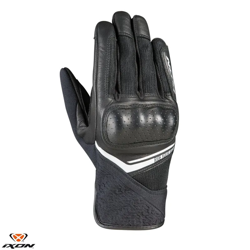 Manusi femei Roadster vara piele/textil Ixon model RS Launch LS culoare: negru/gri – degete tactile XS (6/7) Ofertă