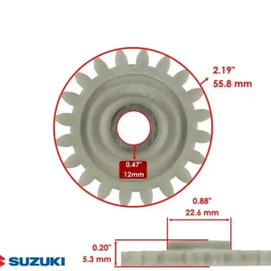 Livrare rapidă Pinion pompa ulei original Suzuki DR-Z 400 (00-07) – LT-Z 400 Quadsport (03-17) 4T LC 400cc