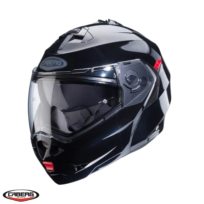 Casca modulabila pentru scuter – motocicleta (flip-up) Caberg model Duke X SV Smart black (negru lucios) Pinlock ready – lentila Pinlock NU este inclusa Negru lucios S (55/56cm) Cel mai vândut