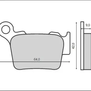 Preț promoțional Set placute frana FT3056 – Husqvarna CR – WR – WRE TC – TE 125-610cc – KTM EXC – SX – SMR 125-530cc – Rieju MRX 450cc