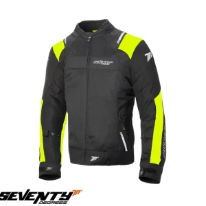 Geaca (jacheta) barbati pentru scuter – motocicleta Racing vara Seventy model SD-JR52 culoare: negru/galben fluor Negru/galben fluor 4XL Premium