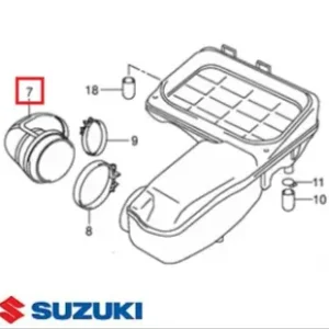 Plată sigură Priza filtru aer (racord) originala Suzuki AN Burgman X-K2 (99-02) 4T LC 400cc