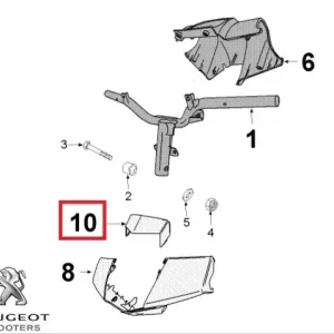 Promoție Carena (masca) far originala Peugeot Vivacity 3 L â€“ Vivacity 3 L Sportline 2T – Vivacity 3L 4T 50cc (alba)