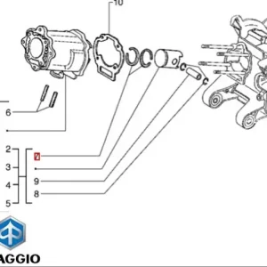 Preț redus Segment original Piaggio Hexagon 2T 150cc diametru 60.60 mm (pret per bucata)