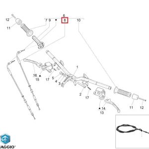 Mai ieftin Cablu acceleratie inchis original Vespa Super GTS 125 (09-16) – GTS – Super GTS 250-300 (05-18) 4T LC 125-250-300cc