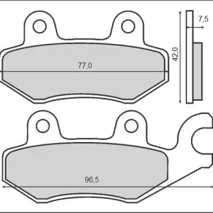 Premium Set placute frana FT3064 – Cagiva Canyon 500-900 – Honda NSR 50-80 – Suzuki TZR 50 – Burgman 400 – Yamaha FZR-TZM-TZR 50-125cc