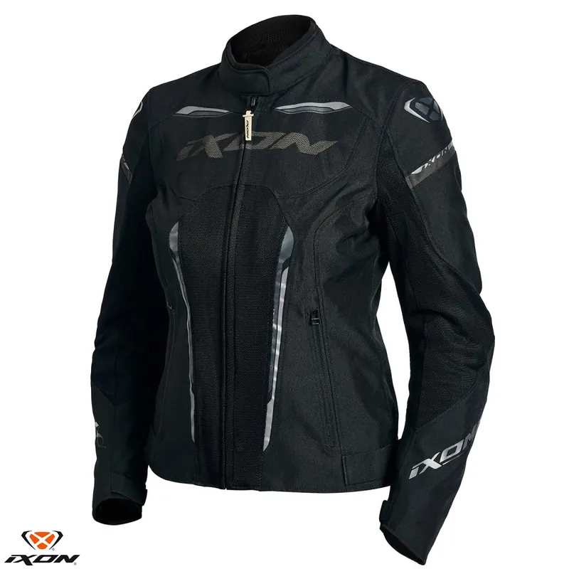 Geaca (jacheta) femei pentru scuter – motocicleta Racing/Roadster Ixon vara model Striker AIR WPL LS culoare: negru Negru XXXL Discount