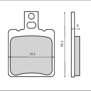 Retur ușor Set placute frana FT3067 – Aprilia Leonardo – Beta Eikon – Malaguti Ciak – F18 Warrior 125-150cc