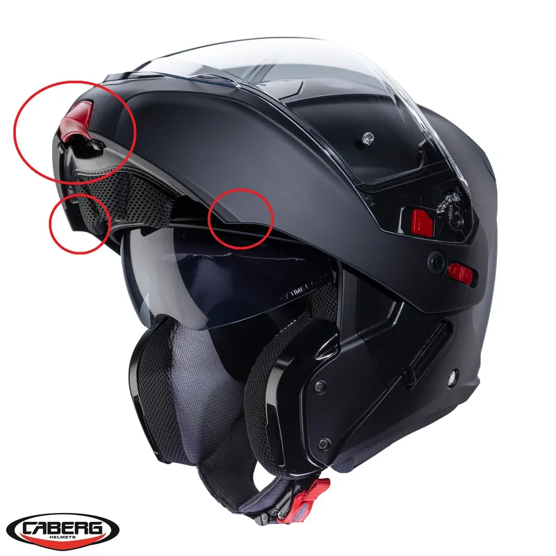 Chilipir Kit mecanism deschidere + prinderi laterale mandibula rabatabila casca modulabila (flip-up) Caberg model Horus – Horux X