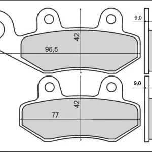 Set placute frana FT3070 – Kymco Agility – Movie – Vitality – Yup 50-125cc – People S 250-300cc – Malaguti Centro 125cc Mai ieftin