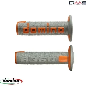 Set mansoane cross – enduro Domino – culoare: gri/portocaliu (lungime: 120 mm) Cumpără online