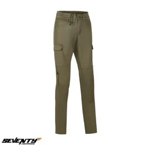 Pantaloni pentru scuter – motocicleta barbati Urban Seventy vara model SD-PC24 Teide Cargo culoare: forest green Forrest green M Chilipir