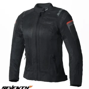 Geaca (jacheta) femei pentru scuter – motocicleta Touring Seventy vara model SD-JT58 culoare: negru Negru XL Popular