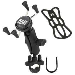 Preferatul clienților Suport telefon mobil (Iphone Max, Samsung Galaxy + / Note etc) cu montaj pe ghidon RAM Mount X-Grip – pentru telefoane cu diagonala mare