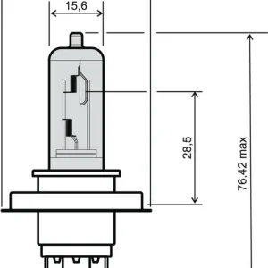 Bec far halogen 12V 35/35W HS1 Nu rata