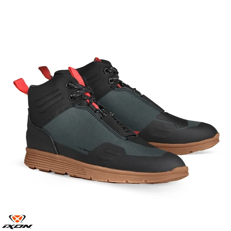 Reducere specială Ghete pentru scuter – motocicleta Urban barbati vara Ixon model Hopper MS culoare: verde/negru/rosu Verde/negru/rosu 41