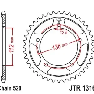 Ofertă de sezon Pinion spate 41 dinti pas lant 520 – Honda CB 500 F – CB 500 X – CTX 700 ABS – NC 700 – NC 700 Integra – X-ADV 750
