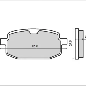 Set placute frana FT3076 – Peugeot – Vclic – Adly – Garelli – Italjet – PGO – Yamaha Axis – Jog 50cc Lichidare de stoc