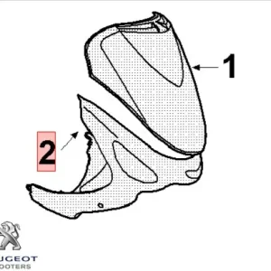 Preferatul clienților Carena fata inferioara argintie originala Peugeot Vclic – Vclic Evolution 4T 50cc