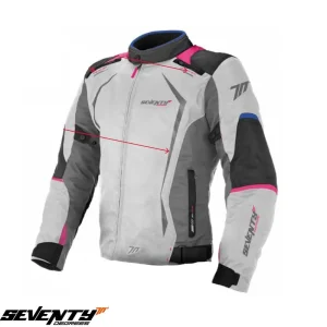 Reduceri Geaca (jacheta) femei pentru scuter – motocicleta Racing Seventy vara/iarna model SD-JR49 culoare: gri/albastru/roz Gri/albastru/roz L