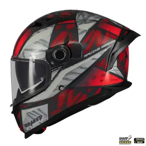 Livrare rapidă Casca integrala pentru scuter – motocicleta MT Braker SV Fury C5 rosu lucios (ochelari soare integrati) – tip viziera: MT-V-28B – DKS435 – punctaj maxim SHARP Test – 5 stele XL (61/62cm)