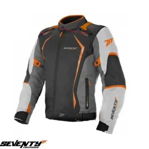 Geaca (jacheta) barbati pentru scuter – motocicleta Racing Seventy vara/iarna model SD-JR47 culoare: gri/portocaliu Gri/portocaliu S Reducere extra