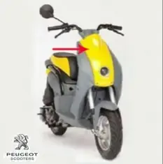 Discount Carena fata superioara originala Peugeot Ludix 10 One – Ludix 14 Classic 2T 50cc – culoare: galben
