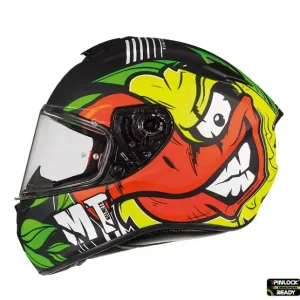 Casca integrala pentru scuter – motocicleta MT Targo Truck A2 galben fluor mat – tip MT-V-14 XXL (63/64cm) Reducere specială