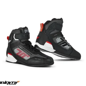 Reducere de preț Ghete (cizme) pentru scuter – motocicleta Racing Unisex Seventy model SD-BR2 Veloce culoare: negru/rosu Negru/rosu 36