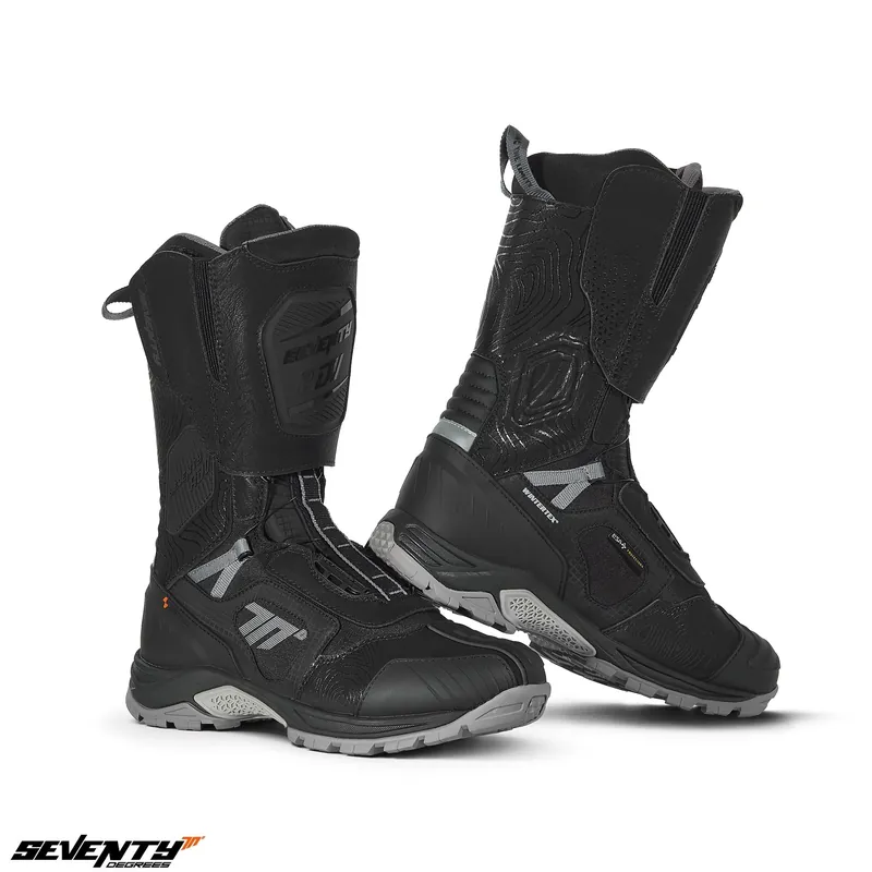 Ghete (cizme) pentru scuter – motocicleta Adventure (Touring) Unisex Seventy model SD-BA6 Stelvio culoare: negru/gri Negru/gri 36 Ieftin