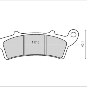 Set placute frana FT3096 – Aprilia Arecife – Atlantic – Scarabeo – 125-500cc – Malaguti Madison 250-400cc – Peugeot Looxor 150cc Lichidare de stoc