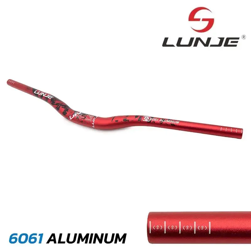 Plată sigură Ghidon de 720 mm cu ridicare de 25 mm roșu-negru