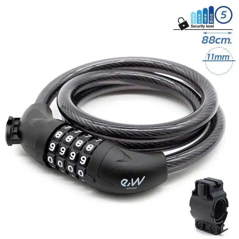 Lanț anti – furt, trotinetă / scuter / bicicletă electrică, EWLK024, 88 cm, negru | Motorevolution Reducere de preț