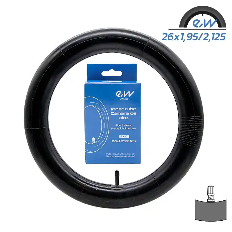 Cel mai vândut Camera de aer trotineta electrica 26×1,9/2,125 Ewheel – valvă dreapta