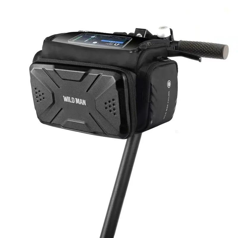 Geantă impermeabilă – trotineta / bicicleta electrică, 4L, cu suport pentru telefon, negru | Motorevolution Ieftin