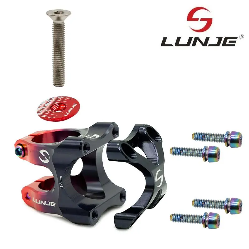 Tija pentru ghidon de 31,8 mm EWPM-002 negru-rosu Promoție