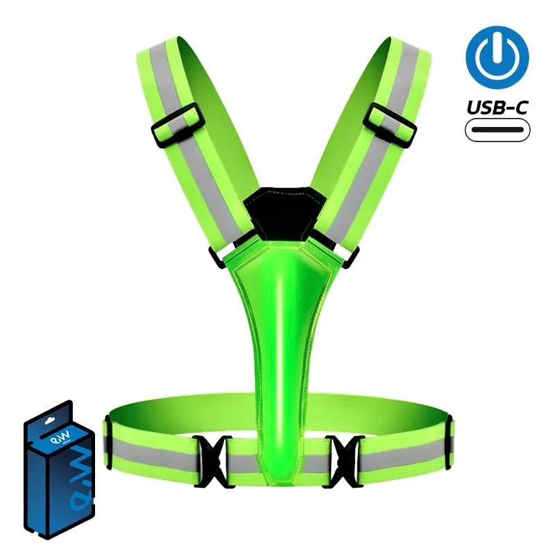 Plată sigură Vestă reflectorizantă pentru trotineta electrică, verde, EWRV004 | Motorevolution