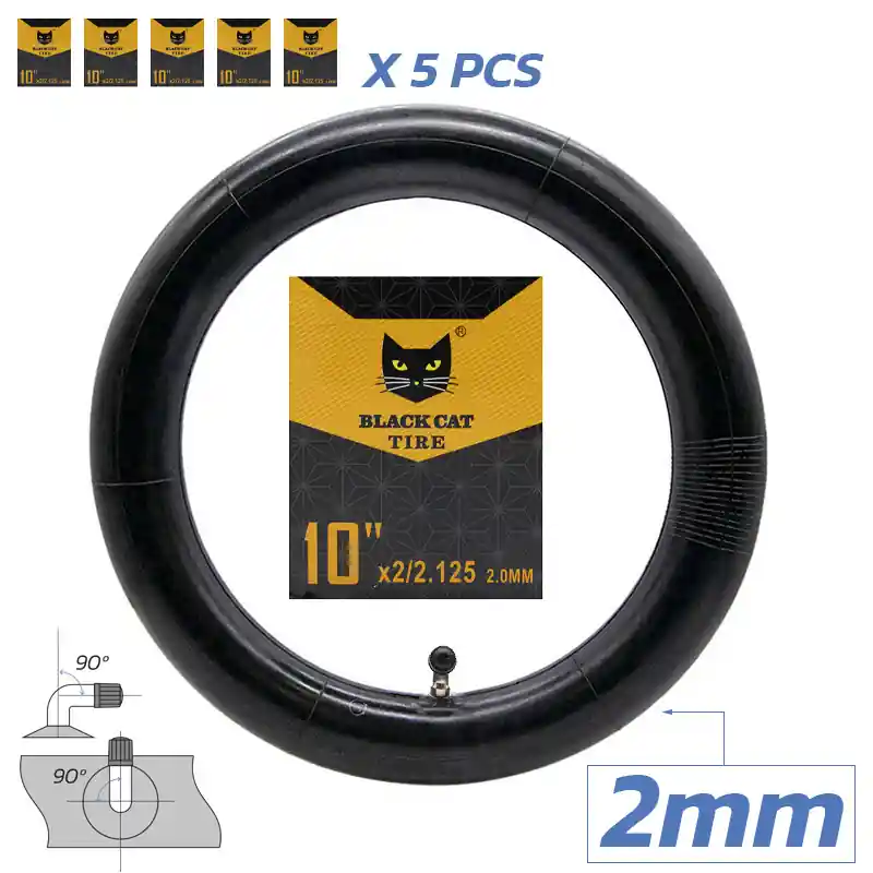 Ofertă de sezon Camera Premium trotineta electrica Black Cat – 10×2/2,125 VC, grosime 2.0mm, 90x90deg – Pachet 5 Buc.