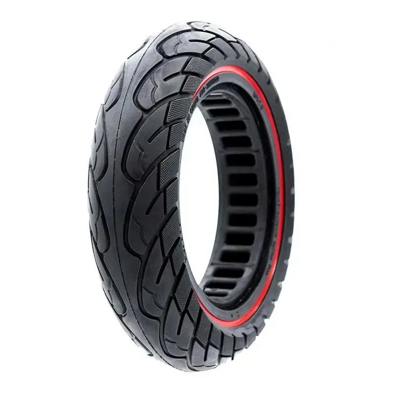 Preț promoțional Anvelopă solidă ultra-ușoară, pentru trotineta electrică, negru cu linie roșie, eWheel | Motorevolution