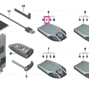 BMW display key 434 MHZ Lichidare de stoc