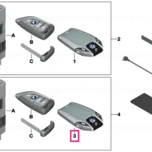 Ofertă de sezon BMW display key ECE+ROW RCP