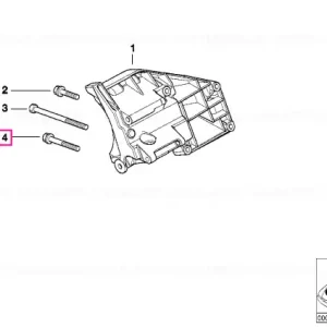 Surub hexagonal cu saiba M8X110-Z1-ZNS - BMW Retur ușor