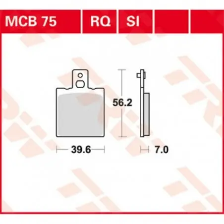 Reducere Placute frana TRW MCB75RQ   ORGANIC SPORT